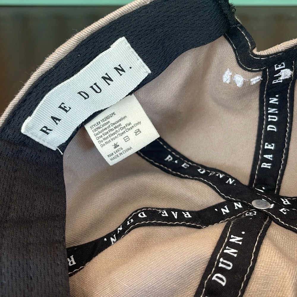 NWOT Rae Dunn Mama and Mini Hat Set Mama Bear Khaki Tan Adult & Youth Ball Caps - Picture 9 of 9